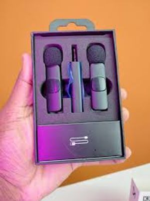 K35 Dual Wireless Microphone For 3.5mm Supported Devices (1:2 Microphone)_img_0