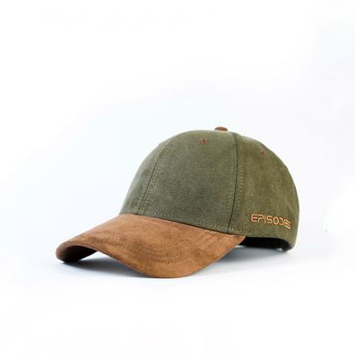 Episodes Olive Solid Contrast Suede Cap_img_1