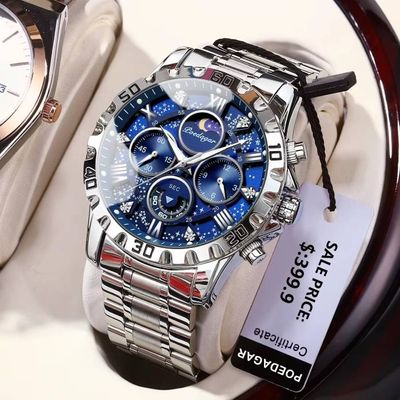 POEDAGAR 973 Luxury Watch for Man Quartz Sports Men watch Luminous Stainless Steel ( Free Home Delivery 🔥)_img_4