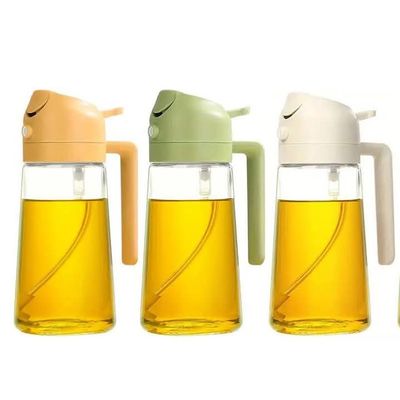 Original Chinese 2In1 Oil Sprayer Glass Bottle Anti-leakage Olive Oil Storage Sprayer Camping BBQ Cooking Oil Dispenser Jar Cruet Kitchen Supply_img_6