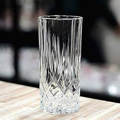 স্বচ্ছ কাচের পানির গ্লাস ৬ পিছ - Drinking Water Tall Glass - 6-Piece 350ML #145_img_0