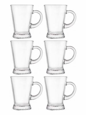 স্বচ্ছ কাচের চায়ের কাপ সেট ৬ পিছ tea cup / coffe cup - #101_img_0