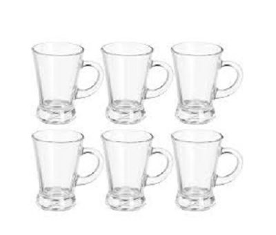 স্বচ্ছ কাচের চায়ের কাপ সেট ৬ পিছ tea cup / coffe cup - #101_img_1