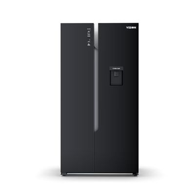 VISION Glass Door Refrigerator Side By Side Inverter SHR 566 Liter_img_0