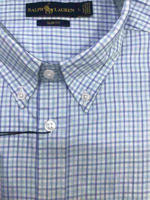 Men Casual Full Shirt Blue Checkered Cotton | Palli_img_4