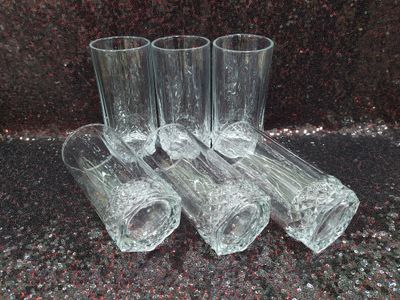 স্বচ্ছ কাচে পানির গ্লাস ৬ পিছ -Drinking Water  glass 6 piece set #30_img_0