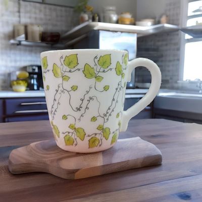 সিরামিকের চা বা কফি কাপ সেট -৬ পিছ Coffee tea ceramic mug tea mug -6 pcs #green_img_0