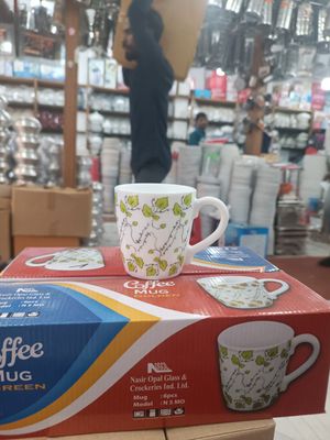 সিরামিকের চা বা কফি কাপ সেট -৬ পিছ Coffee tea ceramic mug tea mug -6 pcs #green_img_2