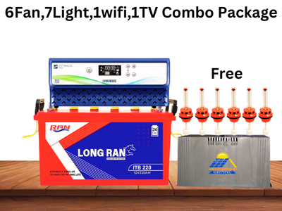 6Fan 7Light 1TV Combo Package Home IPS / UPS Inverter_img_1