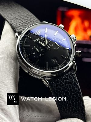 ARMANI OVAL GLASS SIMPLE BLACK DIAL BLACK BELT_img_1