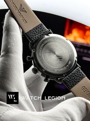 ARMANI OVAL GLASS SIMPLE BLACK DIAL BLACK BELT_img_4