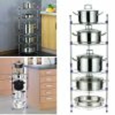 Super Pot Stand 5 Layer Kitchen Pot Organizer_img_1