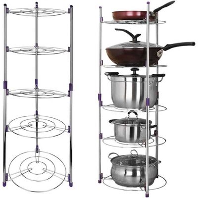 Super Pot Stand 5 Layer Kitchen Pot Organizer_img_4
