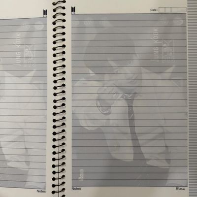 Large Notebook-OT7 Collage & Jungkook Green Suit_img_3