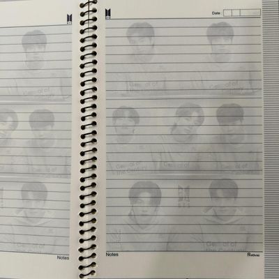 Large Notebook-Jungkook White Shirt & OT7_img_1