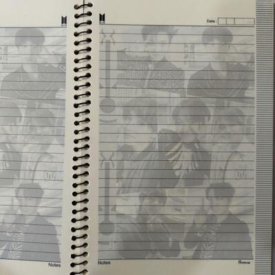 Large Notebook-Jungkook White Shirt & OT7_img_3