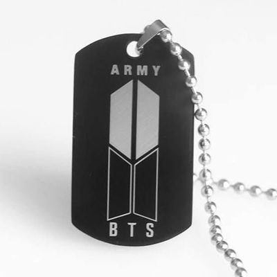 BTS Army Black Logo Necklace_img_0
