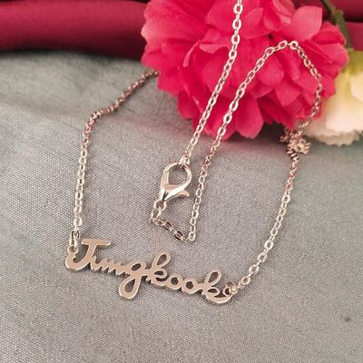 BTS Name Necklace-Jungkook With Golden Chain_img_0