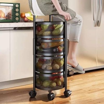 4 Layer Round Shape Kitchen Rack_img_0