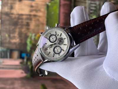 Tag Belt 3 Chrono Brown Belt White Dial_img_0