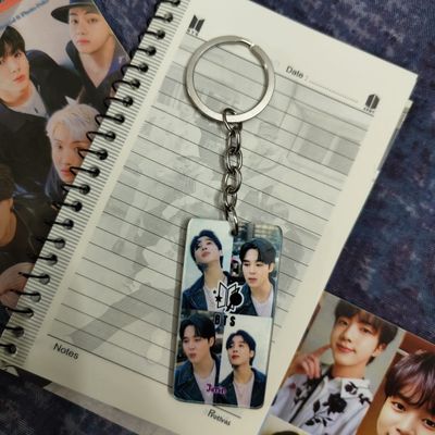 BTS Keyring-Jimin Collage Black_img_0