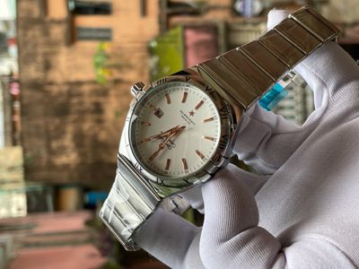 Omega Constellation White Dial Rose Gold Digit Sweep_img_0