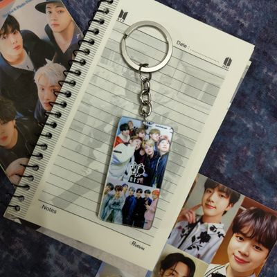BTS Keyring-OT7  Collage & White_img_0
