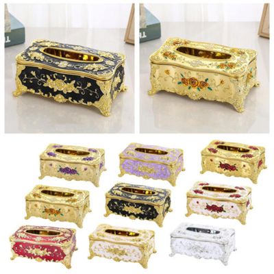 ফাইবার প্লাস্টিকের লাক্সারি টিস্যু বক্স-Luxury E Style Tissue Box_img_1