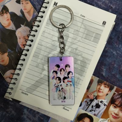 BTS Keyring-Pink Purple Mike OT7_img_0