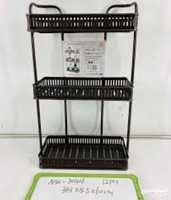 ৩ লেয়ার মেটাল  শেল্ফ-3 Tier Wall Hanging Metal Shelf-wide coffe_img_2