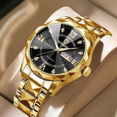 BINBOND Original Men’s Luxury Dual Calendar Quartz Wrist Watch_img_4