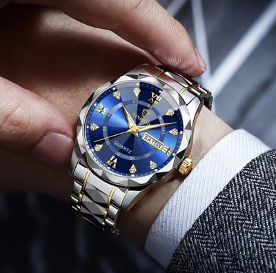 BINBOND Original Men’s Luxury Dual Calendar Quartz Wrist Watch_img_12