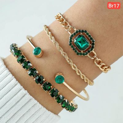 Green Stone Bracelet Set_img_5