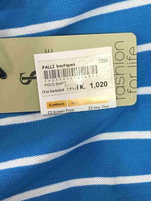 Men's Blue & White Stripe Polo T-Shirt | 100% Cotton | Casual Wear | Palli_img_3