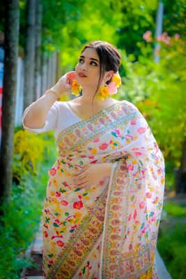 স্ক্রিন প্রিন্ট হাফ সিল্ক শাড়ি_img_0