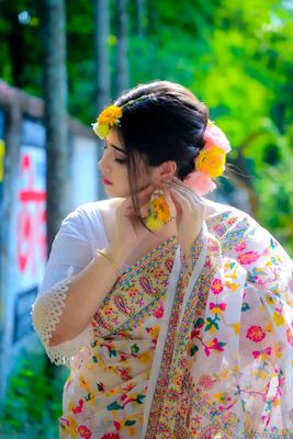 স্ক্রিন প্রিন্ট হাফ সিল্ক শাড়ি_img_2