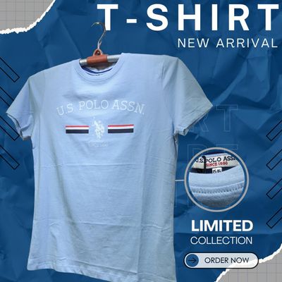 US Polo T Shirt Sky Blue_img_0