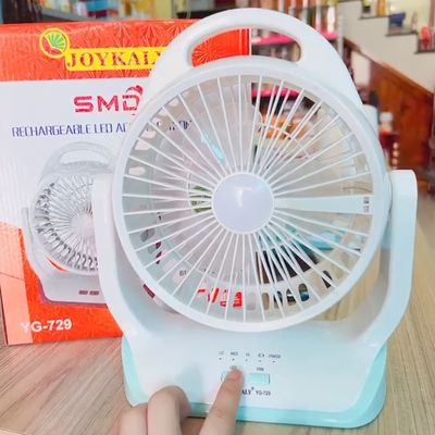 JOYKALY YG-729 Portable Rechargeable LED Fan (8")