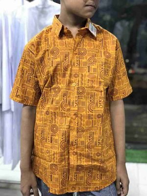 Boys Summer Printed Half Shirt | Traditional Style_img_1