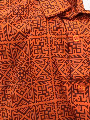 Boys Summer Orange Half Shirt | Traditional Style_img_1