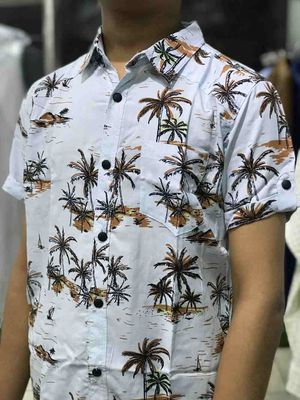 Summer Hawaiian Shirt for Boys | White Blue Cream Color_img_8