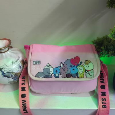 Stylish BT21 Side Bag Pink_img_1