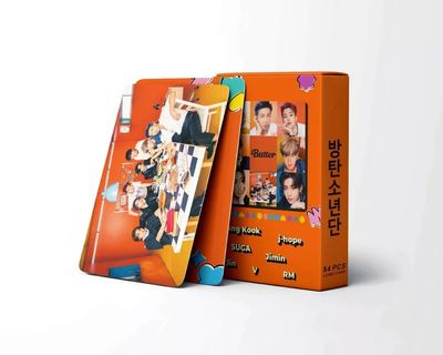 54 Pcs BTS Lomo Card Orange Butter_img_0