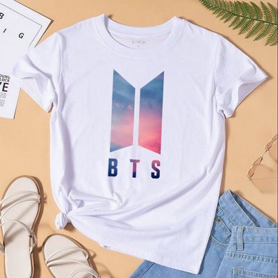 BTS Colorful Logo Half Sleeve T-Shirt_img_0