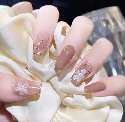 24 pcs nails set. With sticker glue_img_1