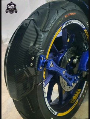 Blue Carbon Universal Tyre Guard For Motorcycle - মাড গার্ড সব বাইকের জন্যে।_img_2