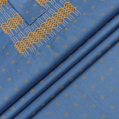 Luxury Cotton Panjabi- Play Blue_img_2