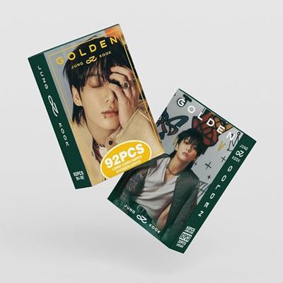 Jungkook Kpop Album Photocards Solo Golden Album Photo Cards 92 PCS Kpop Lomo Card Set Gift Merch for Boys and Girls_img_3