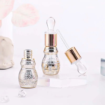 Premium 12 mL Fancy Bottle Golden Design- Ajmal Clone Bottle With glass stick 12 mL_img_0