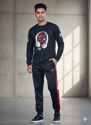 Full Sleeve T-Shirt & Trouser Combo Set_img_1